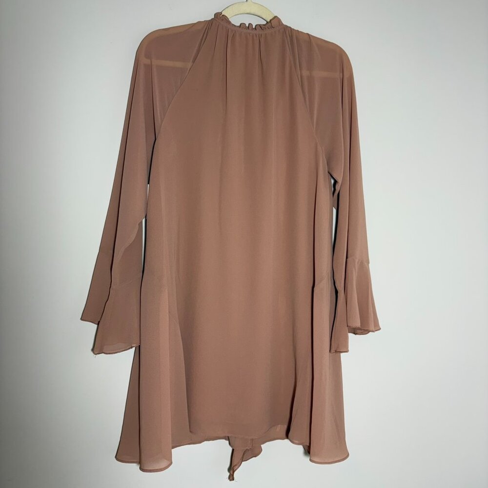 Open Edit Ruffle Chiffon Shift Dress – Small (NWT) - Picture 4 of 14